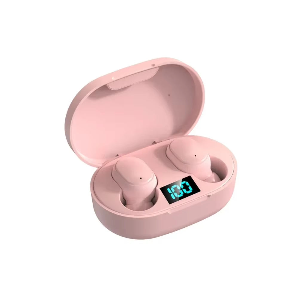 E6S Wireless Earbuds Noise Canceling Waterproof Ear Buds In-Ear Stereo Headphones with LED Display Charging Case